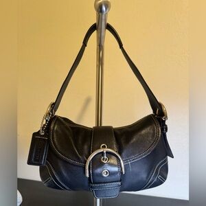 Mini black coach soho shoulder bag